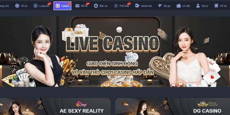 Tổng quan mục trò chơi Casino EE88